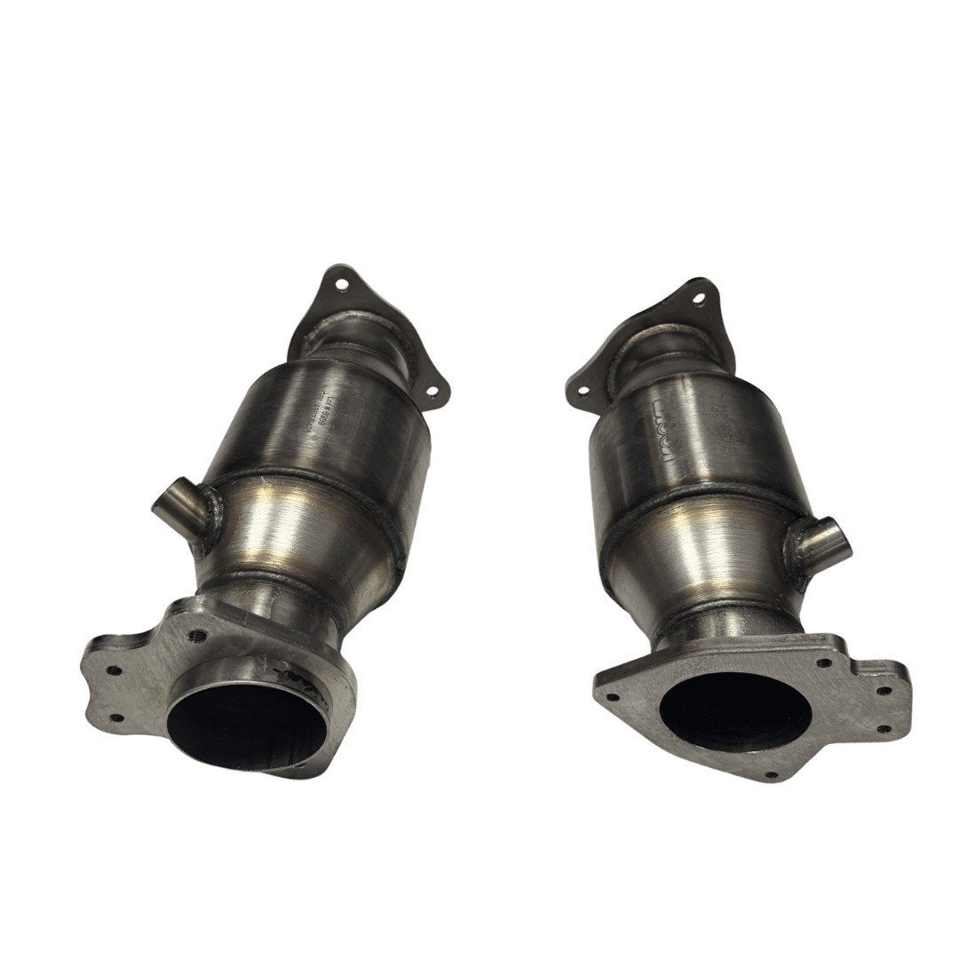 Kooks OEM x 3" Ultra-Green Catted Connections w/ Blankets (2023+ Chevrolet C8 Z06) - 218133BK