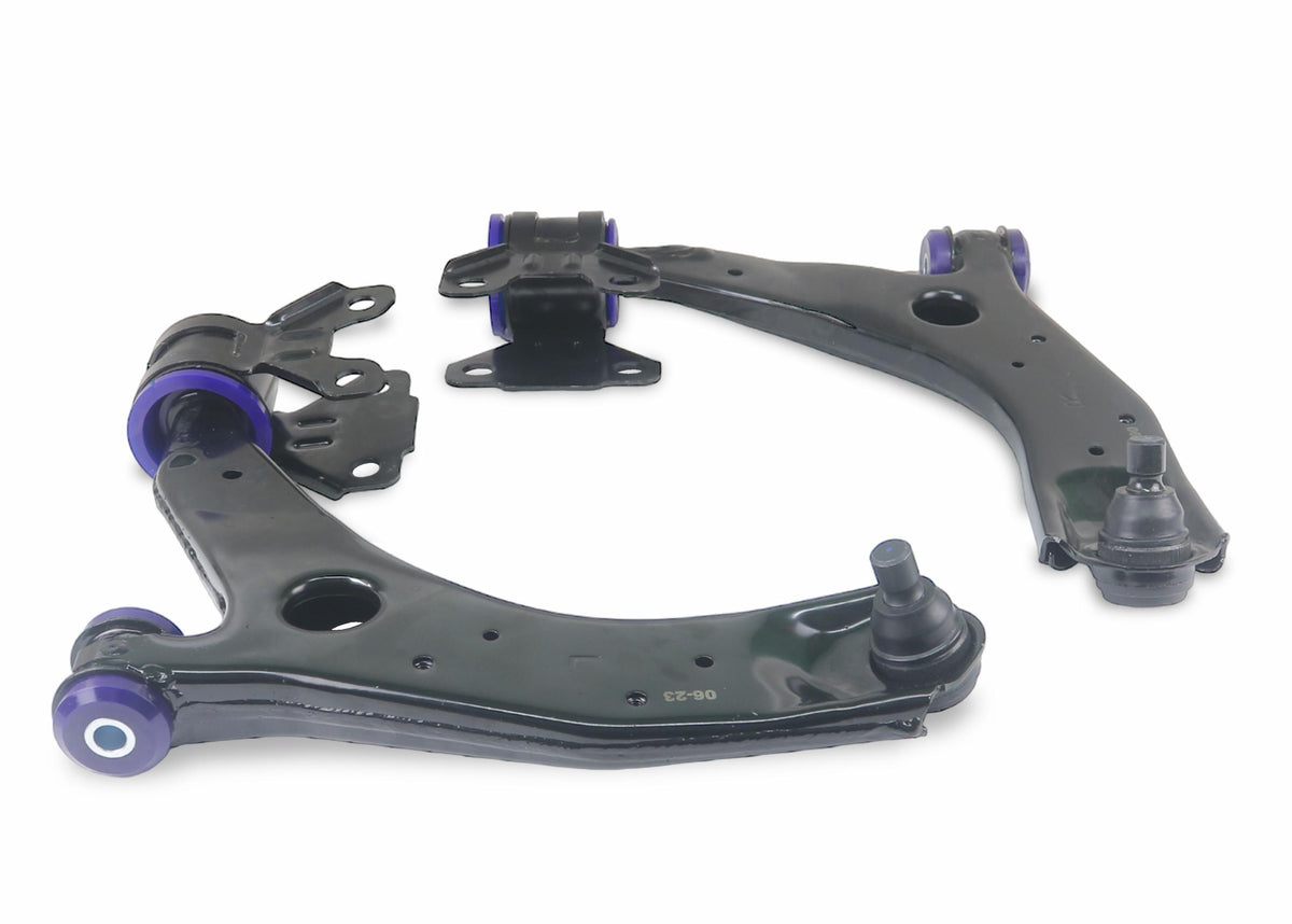 SuperPro 10-14 Mazda3 Front Lower Control Arm Set w/ SP Bushings (2010-2013 3 i, 3 S) - TRC1051