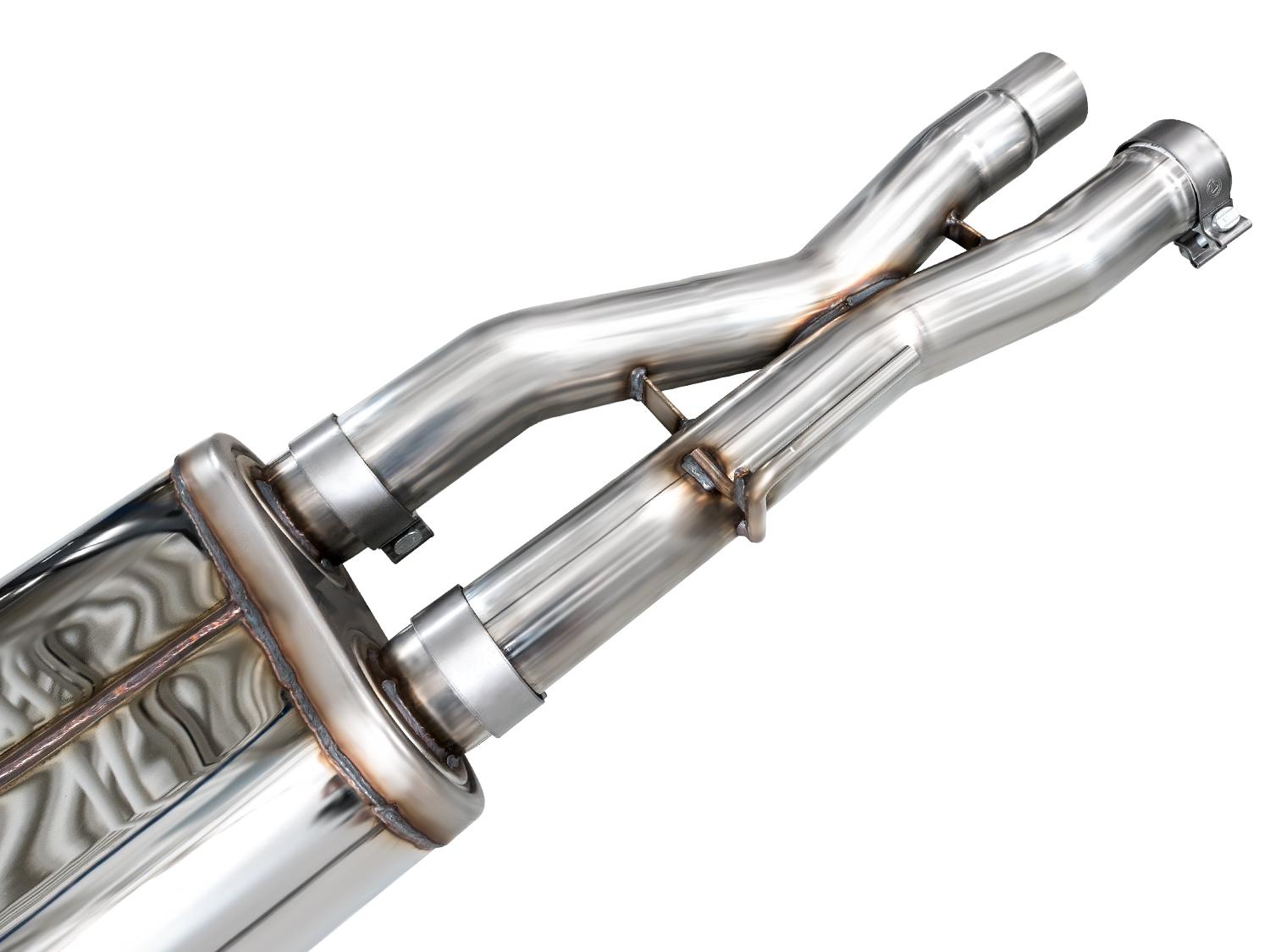 AWE SwitchPath Exhaust - Diamond Black Tips (2021-2023 F-150 Raptor 3.5L) - 3025-33356