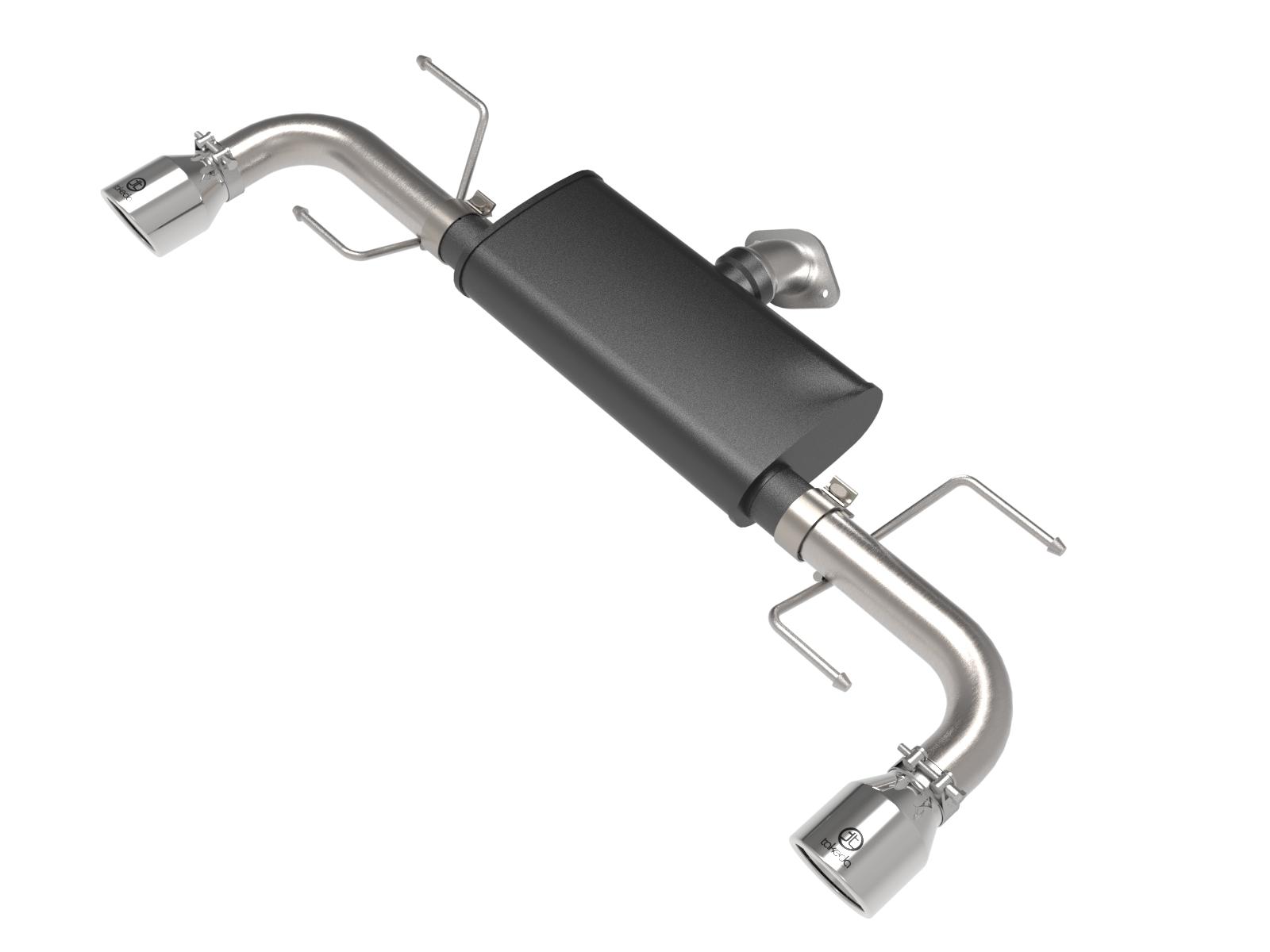 AFE Takeda 2-1/2 IN 304 Stainless Steel Axle-Back Exhaust System w/ Polished Tip (Mazda CX-5 19-22 L4-2.5/2.5L (t)) - 49-37021-P