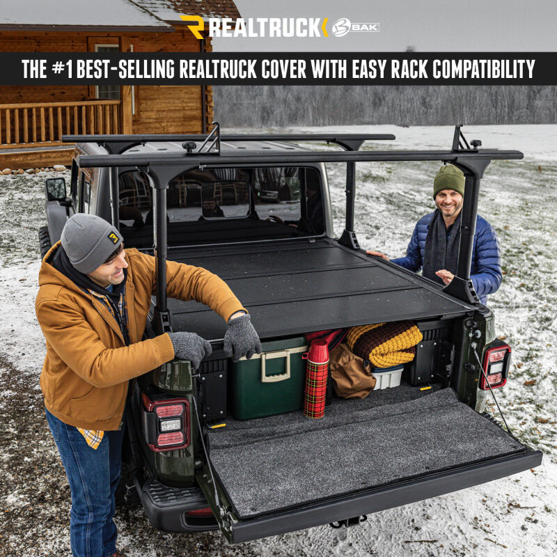 BAK Industries BAKFlip MX4 TS Hard Folding Truck Bed Cover - 2015-2020 Ford F-150 6' 7" Bed - 449327TS