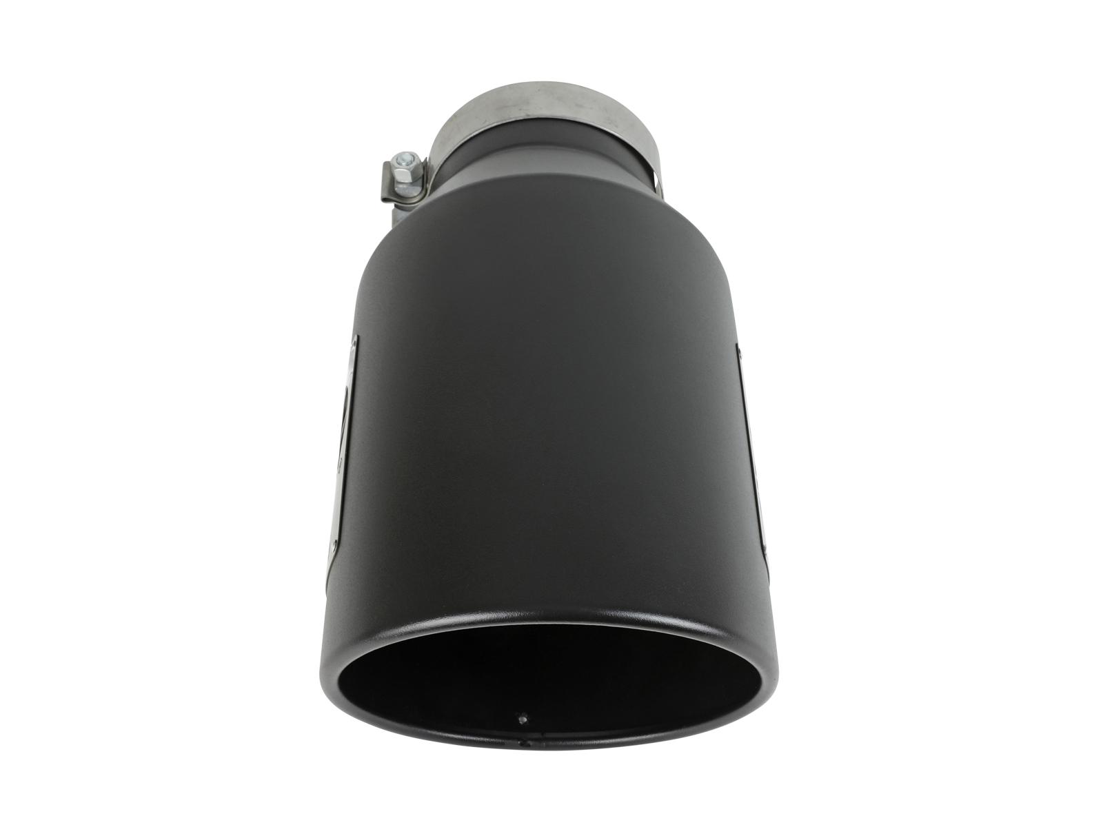 AFE MACH Force-Xp 409 Stainless Steel Clamp-on Exhaust Tip Black (5 IN Inlet x 8 IN Outlet x 15 IN L) - 49T50801-B15