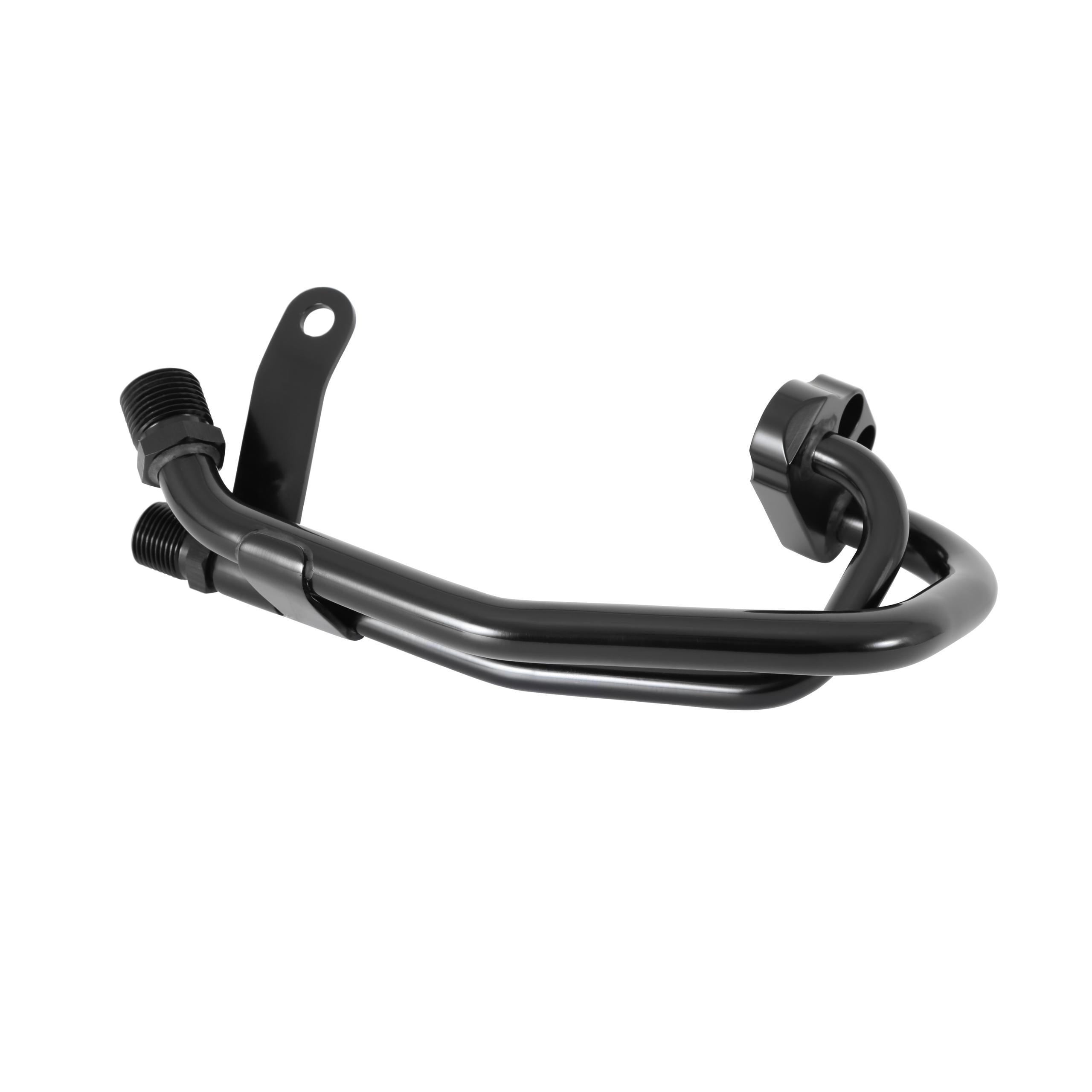 Holley Line Adapter Manifold for SD7 A/C Compressor - SBF, Driver Side Exit - 97-443