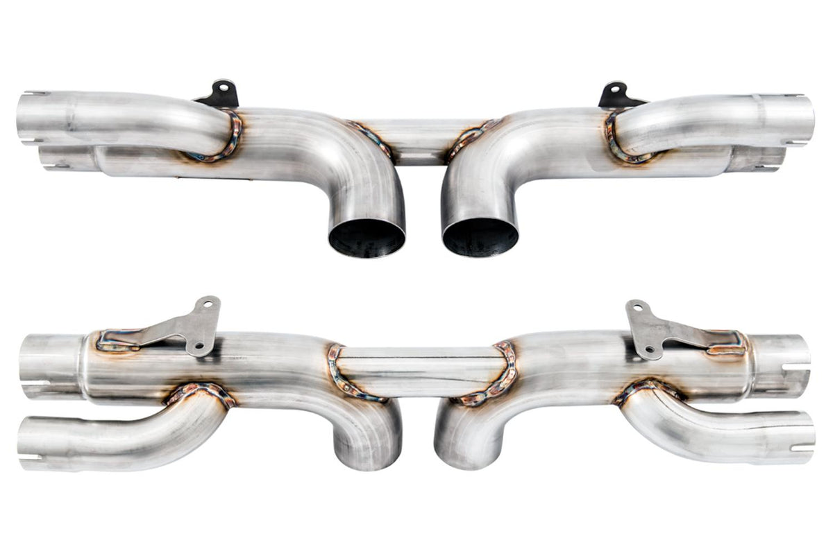 AWE Tuning Porsche 991 GT3 / RS Center Muffler Delete - Diamond Black Tips - 3010-33044