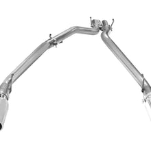 AFE Large Bore-HD 3 IN 409 Stainless Steel DPF-Back Exhaust System w/Polished Tip (2014-2019 1500, 1500 Classic) - 49-42044-P