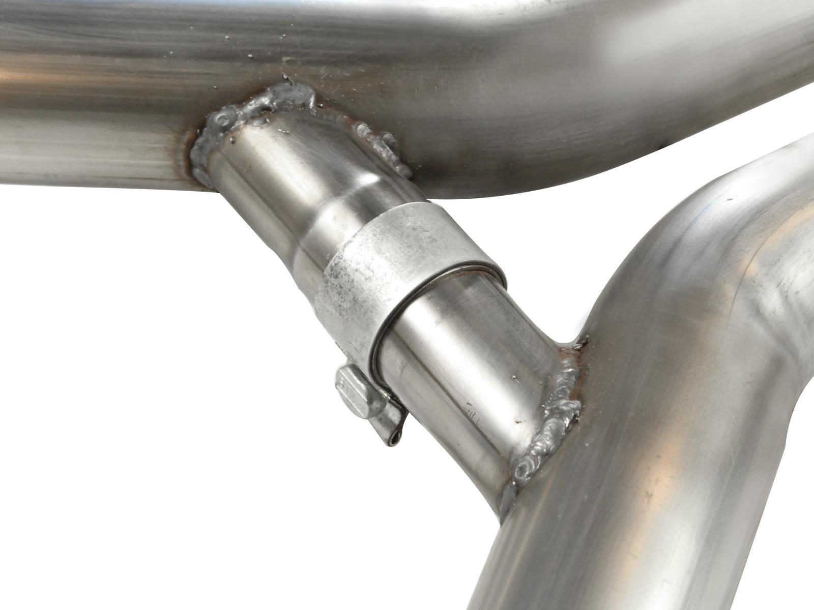 AFE MACH Force-Xp 3 IN 409 Stainless Steel Cat-Back Exhaust System w/Polished Tip (2011-2014 Mustang) - 49-43049-P