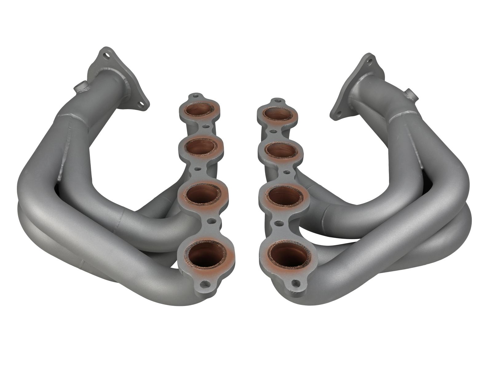 AFE Twisted Steel 1-7/8 IN to 2-3/4 IN 304 Stainless Headers w/ Titanium Coat Finish (Chevrolet Corvette (C8) 20-25 V8-6.2L) - 48-34148-T