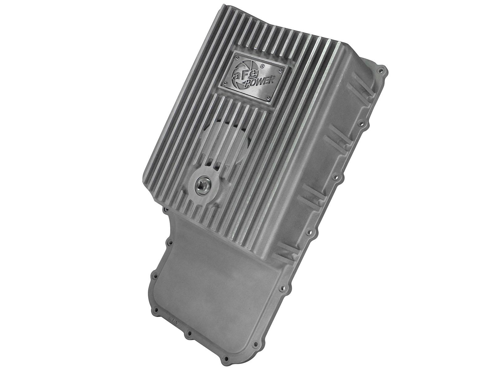aFe POWER Transmission Pan Raw w/ Machined Fins (2011-2021 F-250 Super Duty, F-250 Super Duty, F-350 Super Duty, F-350 Super Duty) - 46-70180