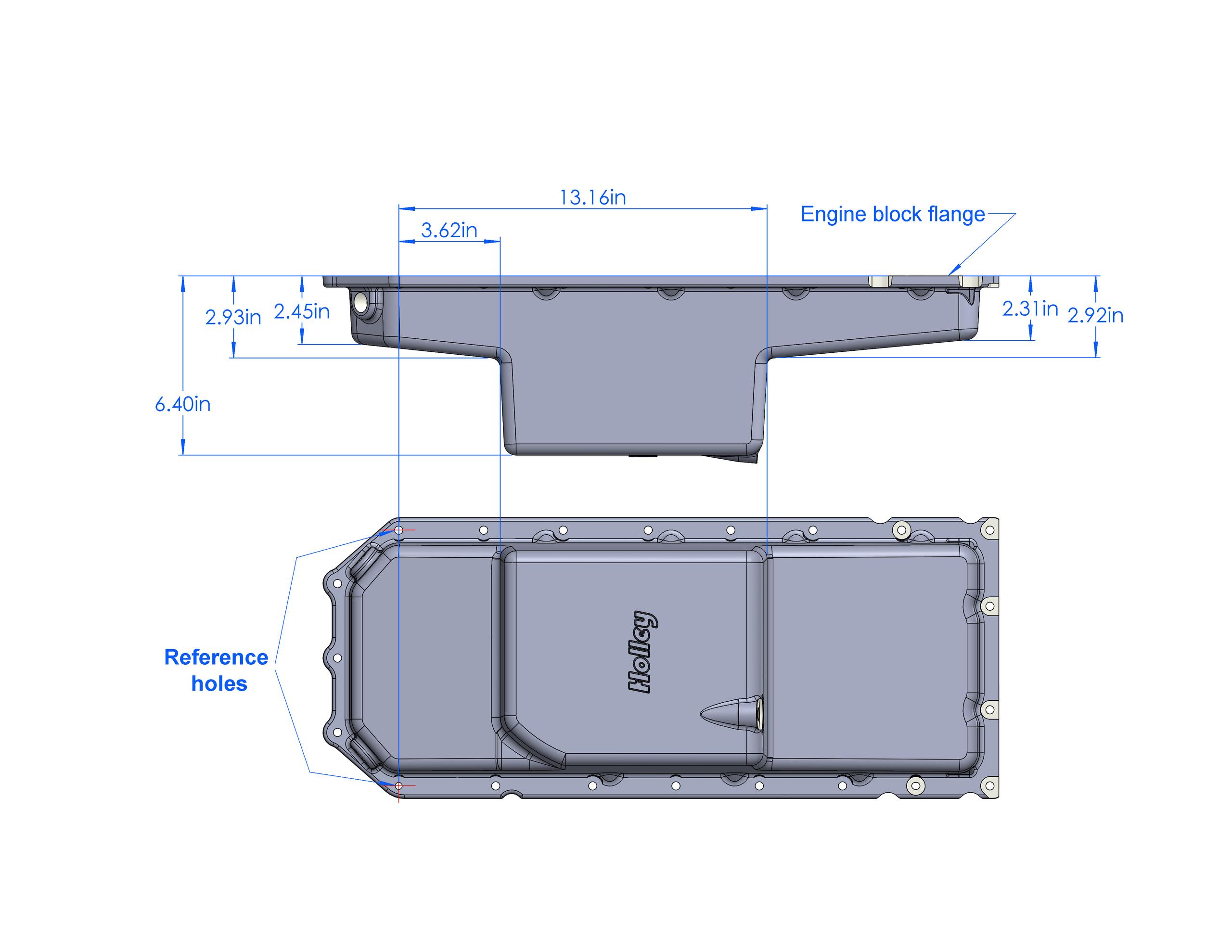 Holley Oil Pan Kit - 302-60
