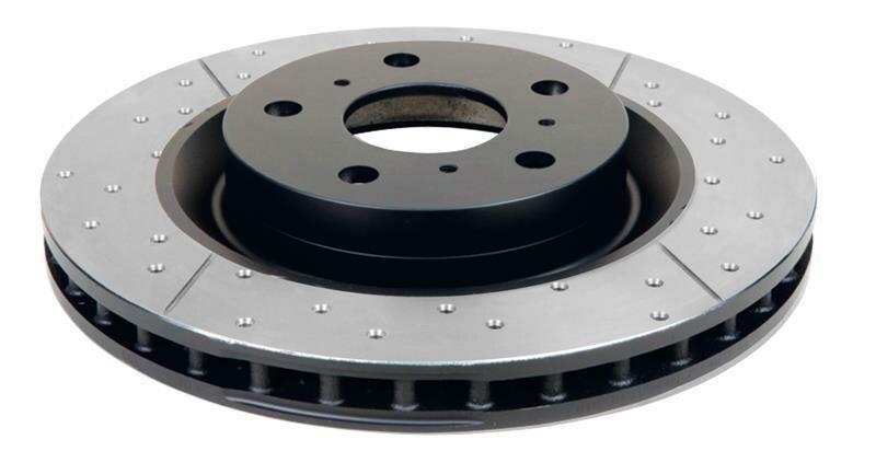 DBA 2015+ Ford Mustang GT / EcoBoost Drilled & Slotted Street Series FRONT Rotor (Performance Package, Non-Brembo)