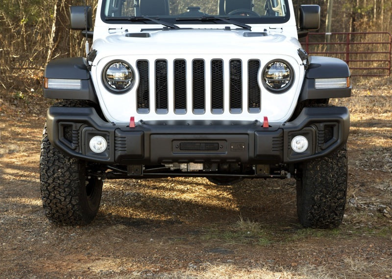 Rugged Ridge Spartacus Bumper Front Black; 2018-21 Jeep Wrangler / 20-21 Gladiator - 11544.21