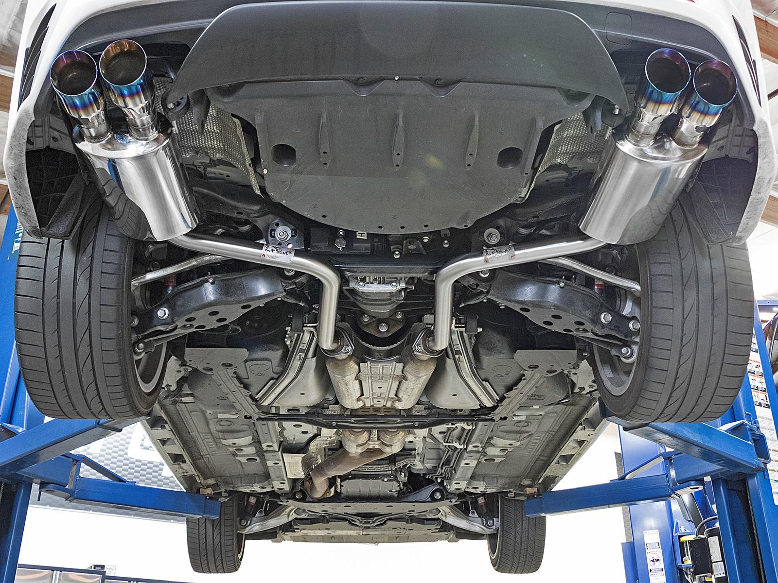 AFE Axle-Back Exhaust System (2018-2019 Lexus RC 300 L4-2.0L (t)) - 49-36037-L