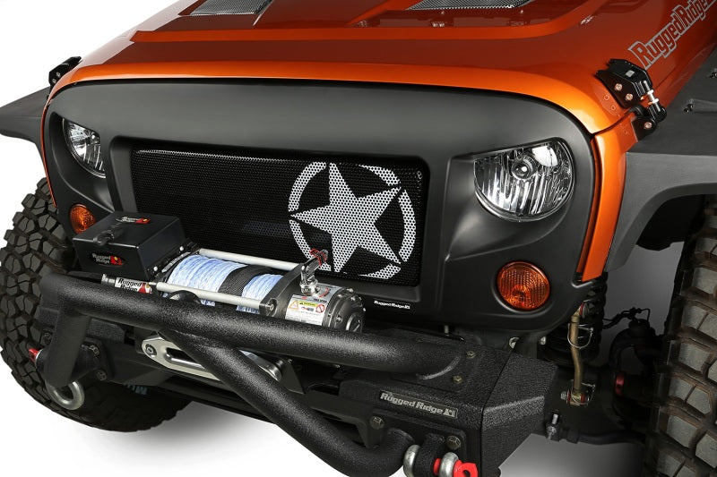Rugged Ridge Spartan Grille Kit Star; 07-18 Jeep Wrangler Jk - 12034.31