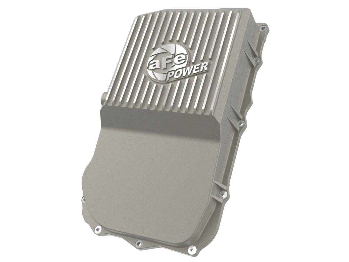 AFE Street Series Transmission Pan Raw w/ Machined Fins (2014-2026 1500 , 1500 RHO, Gladiator , Wrangler) - 46-71300A