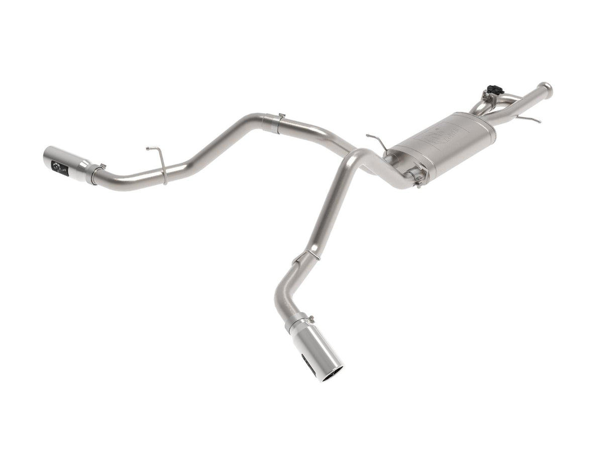 AFE Gemini XV Cat-Back Exhaust System w/ Cutout Polished - 49-34133-P