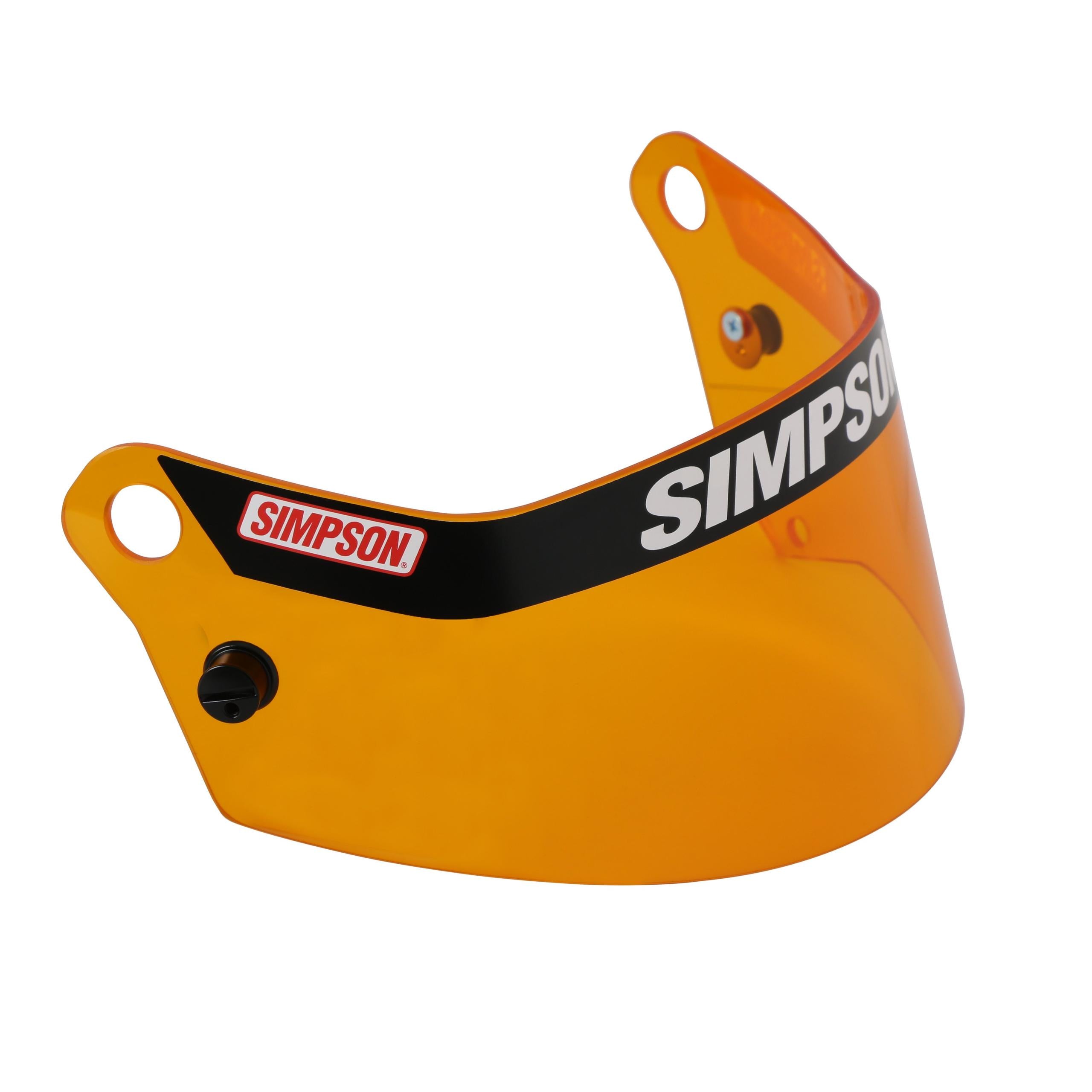 Simpson Racing SD1 Helmet Replacement Shield Antifog/Scratch - Amber - 89504