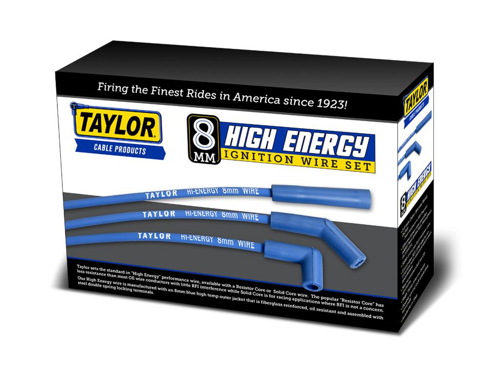 TAYLOR CABLE High Energy RC custom 8 cyl blue - 64617