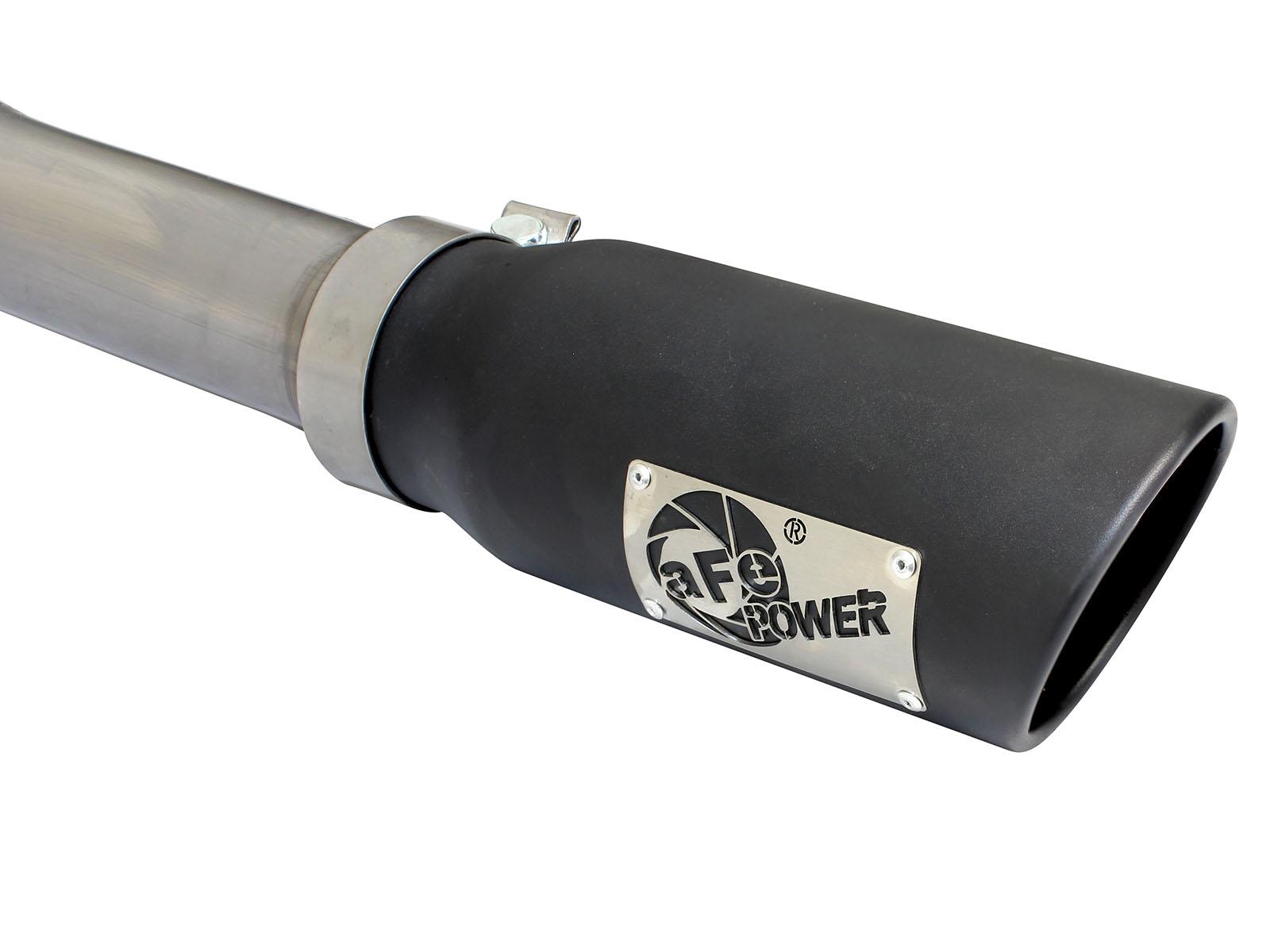 AFE MACH Force-Xp 3 IN 409 Stainless Steel Cat-Back Exhaust System w/Black Tip (2015-2020 F-150, F-150) - 49-43070-B