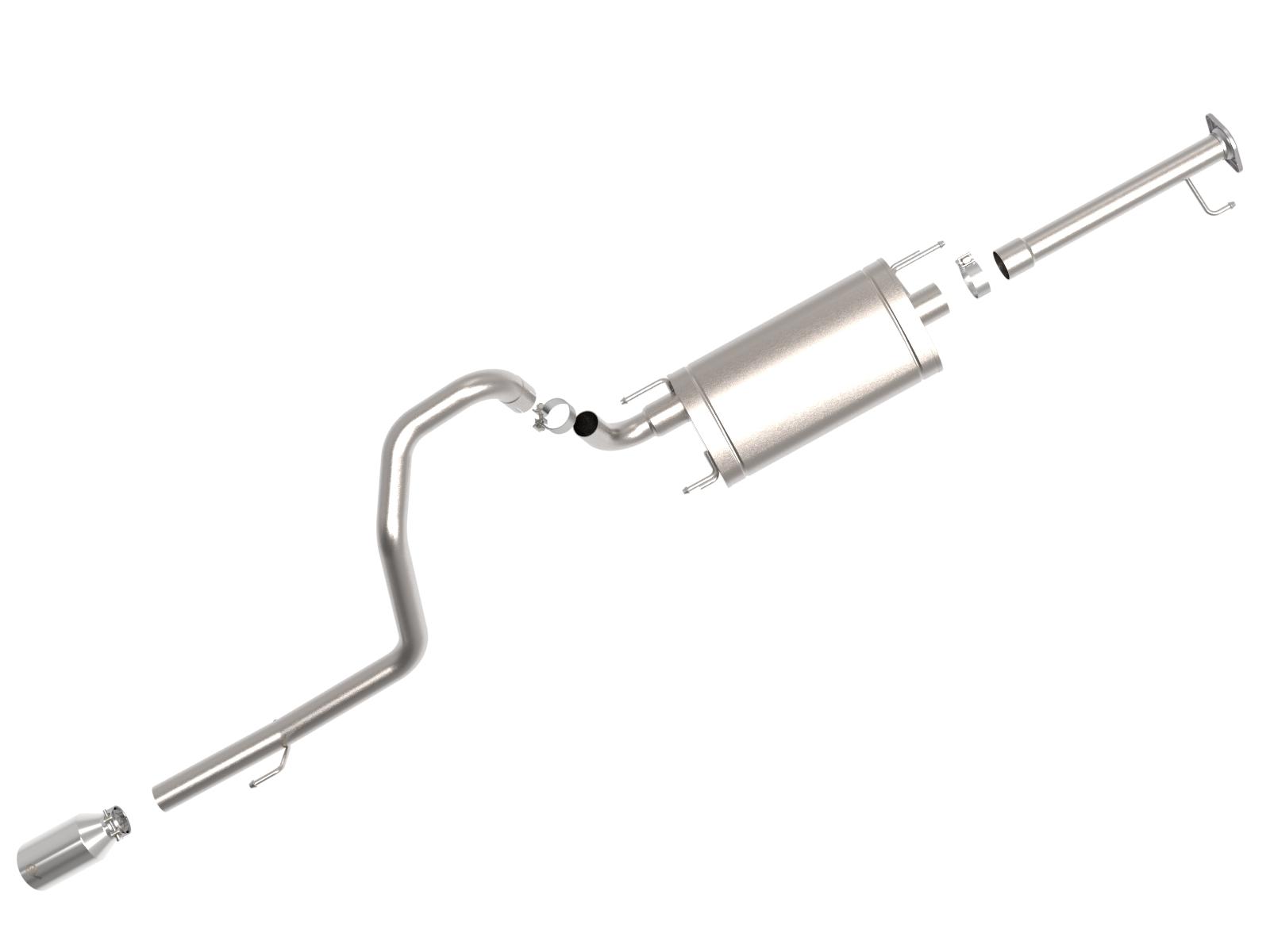 AFE Takeda Stainless Steel Cat-Back Exhaust System w/ Polish Tip (2010-2021 GX460) - 49-36048-P