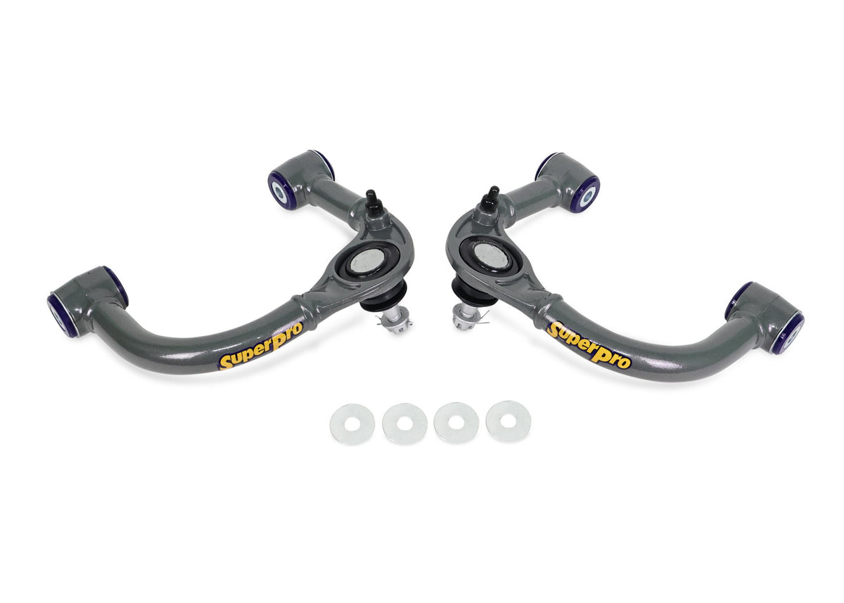 SuperPro Fixed Offset Upper Control Arms for improved alignment & handling (2003-2024 GX470, GX460, 4Runner, FJ Cruiser) - TRC6480E