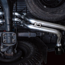 AWE 0FG Exhaust w/ Bashgaurd - Dual Diamond Black Tips (2016-2023 Tacoma 3.5L) - 3015-33826