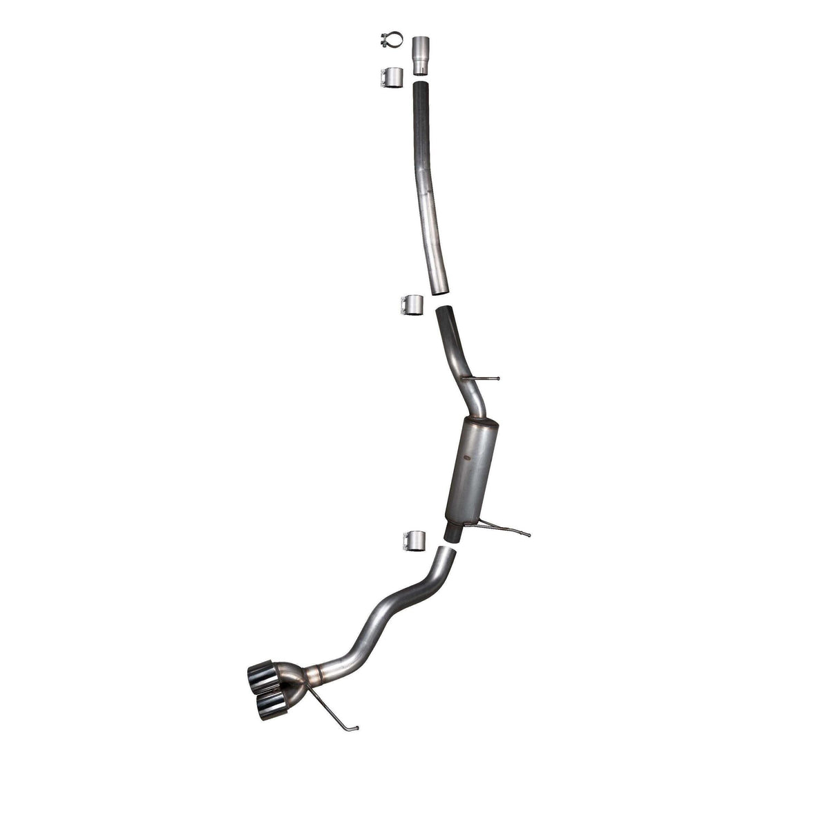 Thermal R&D Cat-Back Exhaust System - Polished Dual Exit (2022 Ford Maverick) - B914-C916
