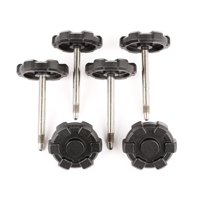 Rugged Ridge Elite Door Surround Knobs; 07-18 Jeep Wrangler Jk 4 Door - 13510.14