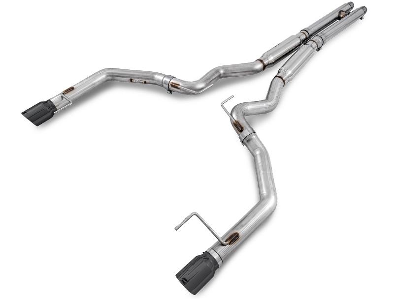 AWE 3020-33030 2015-2017 / 2024 Non-Active Mustang GT Catback Exhaust Track (Diamond Black Tips)