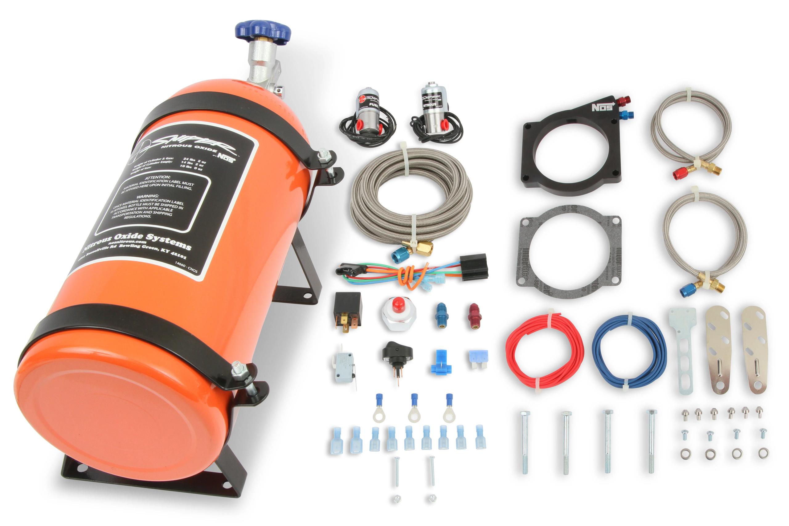 Nos 07163NOS Sniper Plate Kit, 90Mm Gm Ls, 4-Bolt