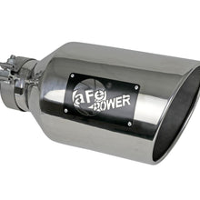 AFE MACH Force-Xp 304 Stainless Steel Clamp-on Exhaust Tip Polished (4 IN Inlet x 8 IN Outlet x 15 IN L) - 49T40801-P15