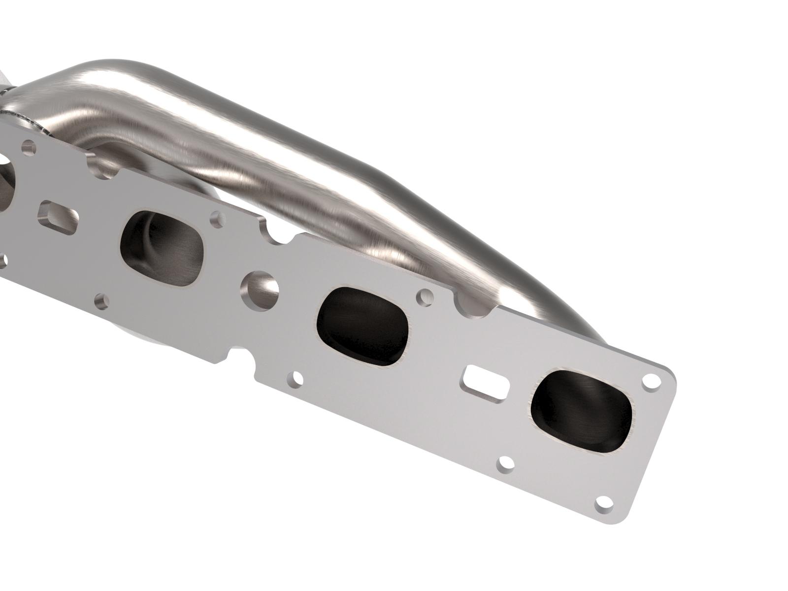 AFE Twisted Steel 304 Stainless Steel Short Tube Header (RAM 2500/3500 19-20 V8-6.4L) - 48-32029