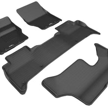 3D MAXpider 2017-2020 Land Rover Discovery Kagu 1st & 2nd & 3rd Row Floormats - Black