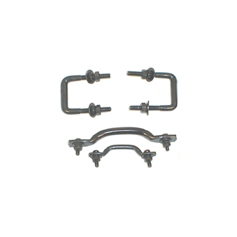 Rugged Ridge Windshield Tie Down Kit Black; 55-95 Jeep Cj/Wrangler Yj - 11211.01