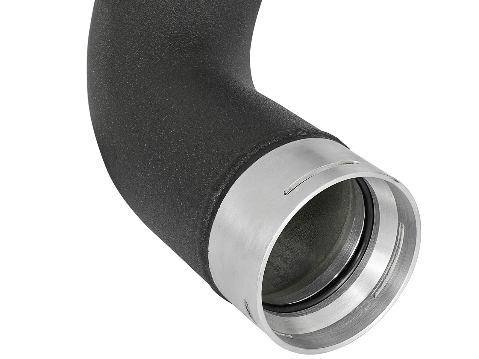 AFE BladeRunner 3 IN Aluminum Aluminum Cold Charge Pipe Black (2017-2019 Silverado 2500 HD, Silverado 3500 HD, Sierra 2500 HD, Sierra 3500 HD) - 46-20339-B