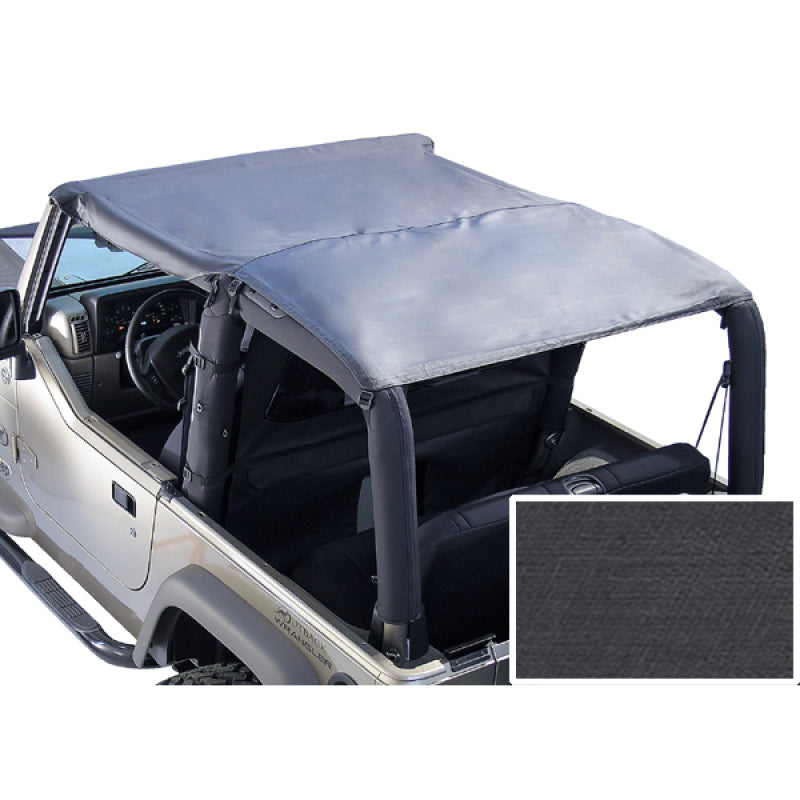 Rugged Ridge Roll Bar Top Black Denim; 76-91 Jeep Cj7/Wrangler Yj - 13554.15