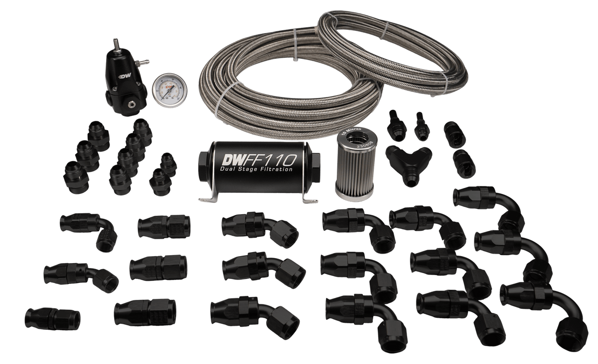 DeatschWerks A90 Supra/G8X BMW M3/M4 PTFE Return Plumbing Kit (2020-2026 M3 , M4 , Supra , GR Supra) - 6-627