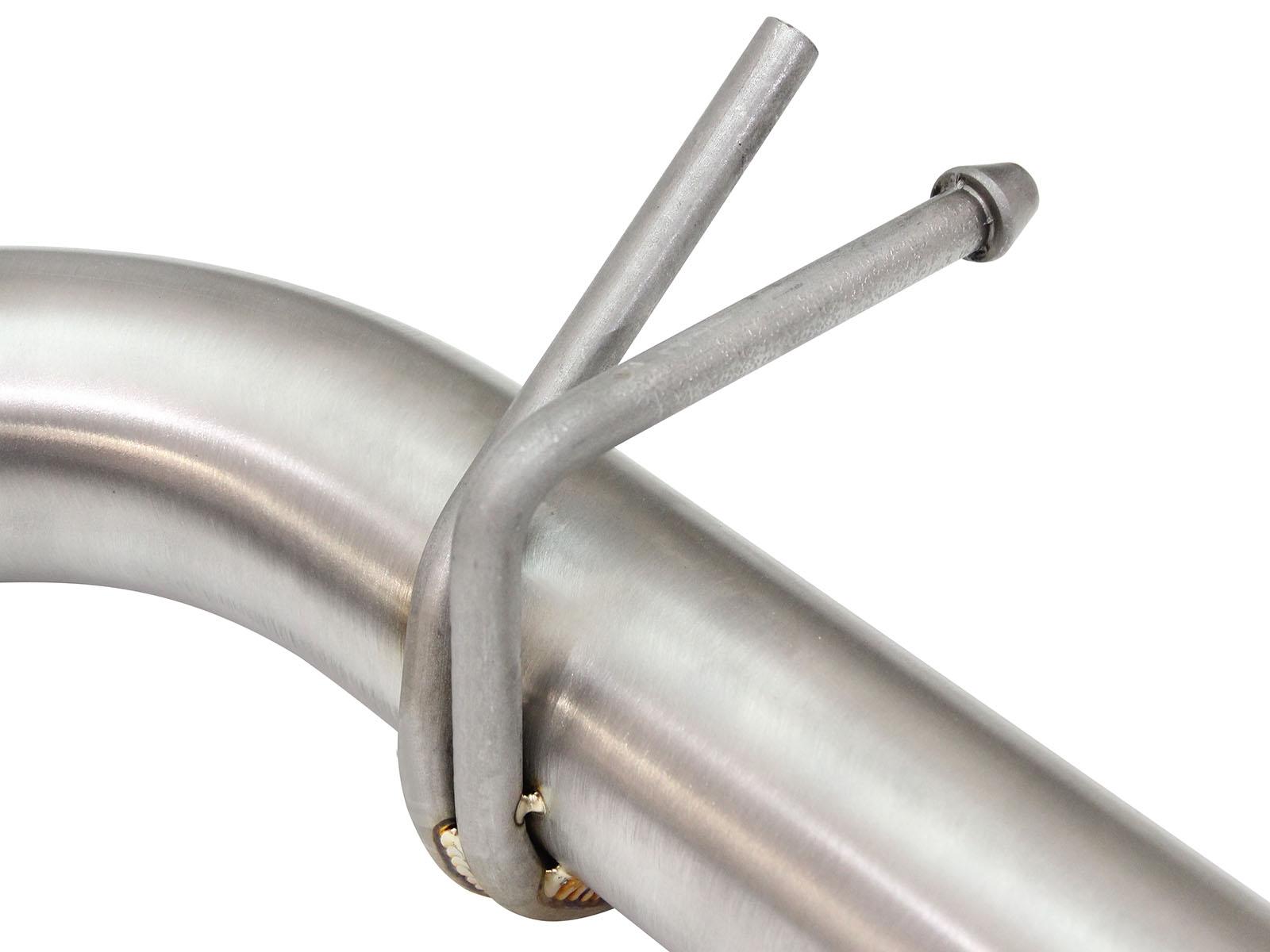AFE Takeda 2-1/4 to 2-1/2in 304 Stainless Steel Axle-Back Exhaust System w/Black Tip (2011-2016 tC) - 49-36025-B