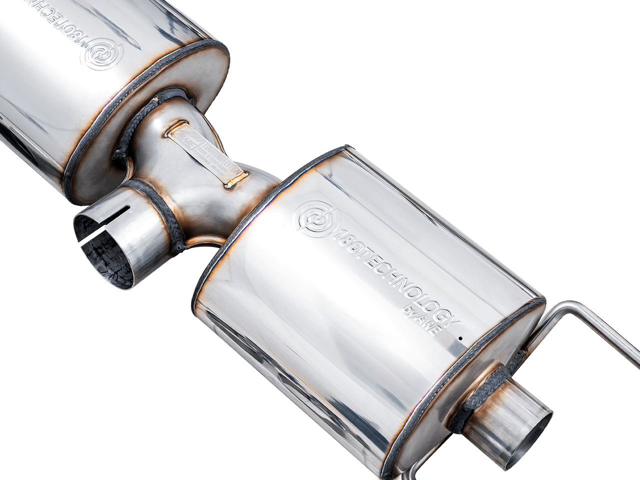 AWE Touring Edition Exhaust - Chrome Silver Tips (2016-2023 Subaru BRZ / Toyota GR86 / Toyota 86) - 3015-32486