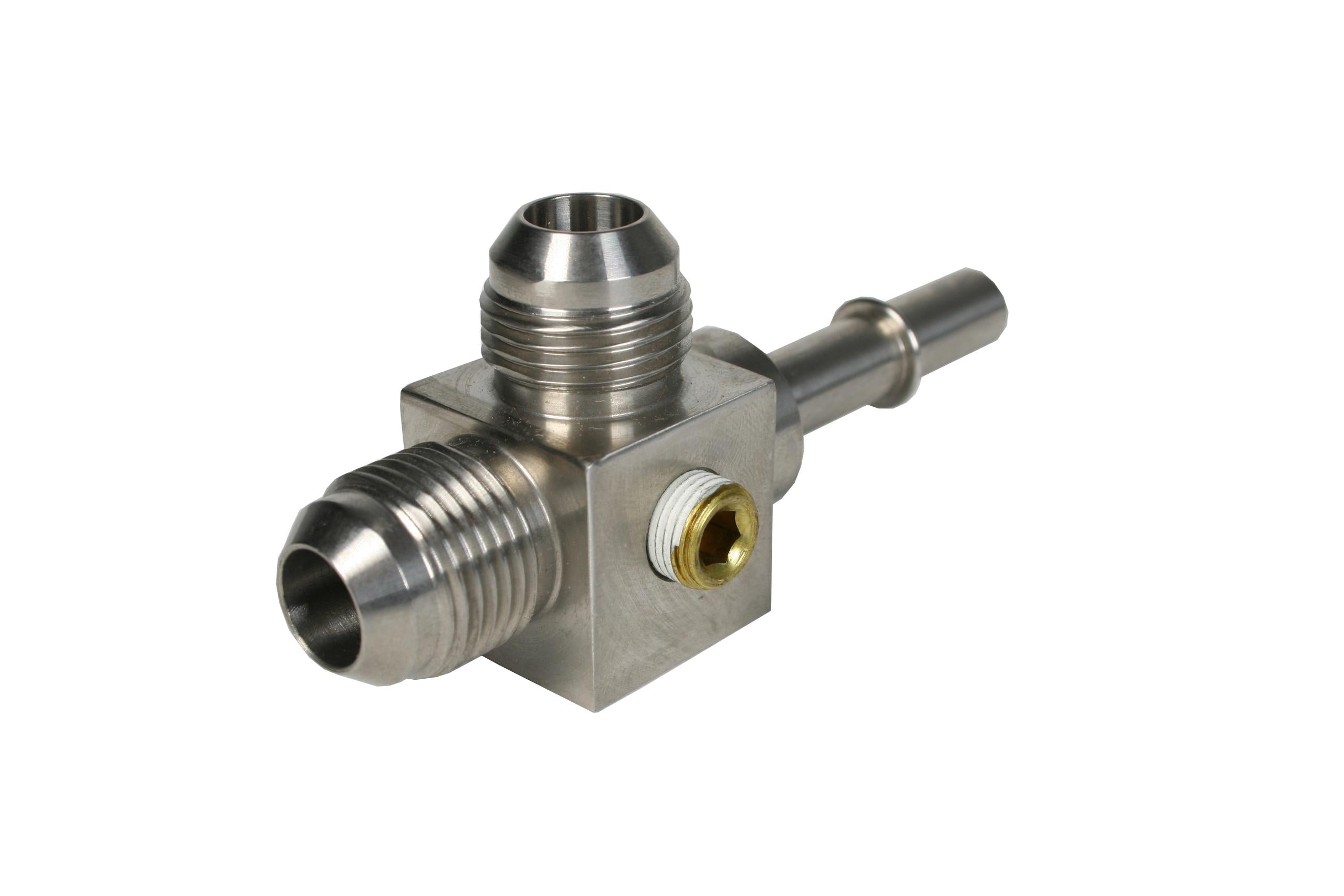 Aeromotive 3/8' Male Quick Connect To (2) Orb-08 Male Flare T - 15116