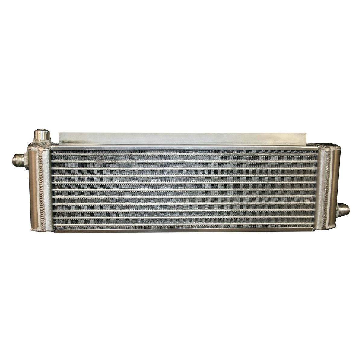 Fluidyne Airbox Oil Cooler-12AN fittings - Oil Coolers Oval Tube & Fin Oil Coolers - DB-30618