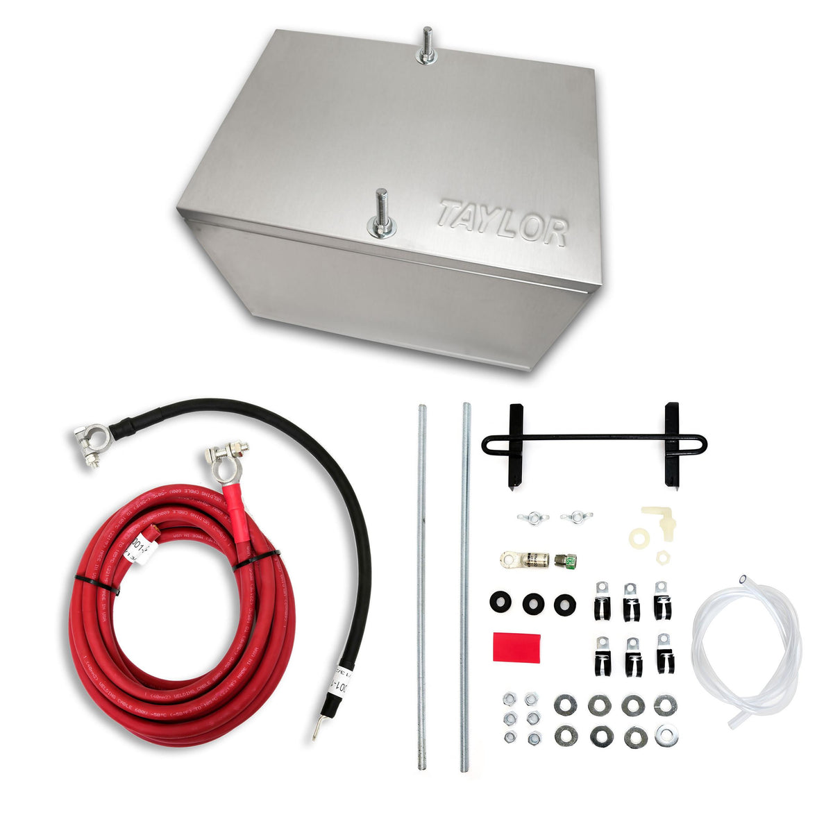TAYLOR CABLE Battery Box, alum. NHRA w/1ga wc cables - 48104
