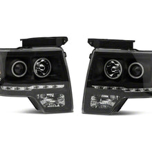 Raxiom 09-14 Ford F-150 G2 Super White LED Halo Projector Headlights- Black Housing- Clear Lens