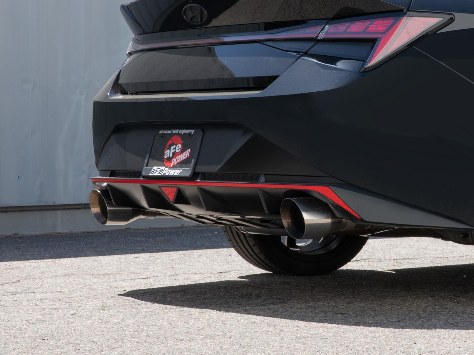 AFE Takeda 3 IN 304 Stainless Steel Cat-Back Exhaust w/ Polished Tips Hyundai Elantra N 22-23 L4-2.0L (t) - 49-37028-P