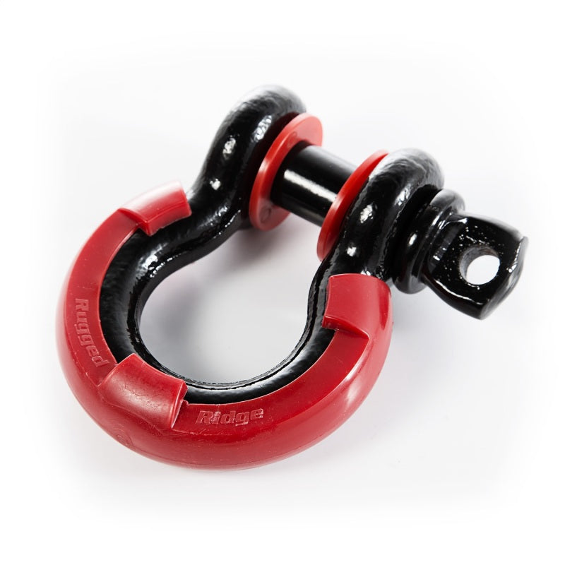 Rugged Ridge D-Ring Shackle Isolator Kit Red Pair 3/4 Inch - 11235.31