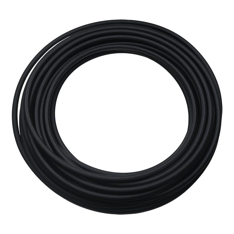 DeatschWerks 6AN Black Nylon Braided CPE Hose, 50 Feet - 6-02-0815-50