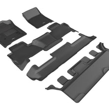 3D MAXpider 2015-2020 GMC Yukon Kagu 1st & 2nd & 3rd Row Floormats - Black