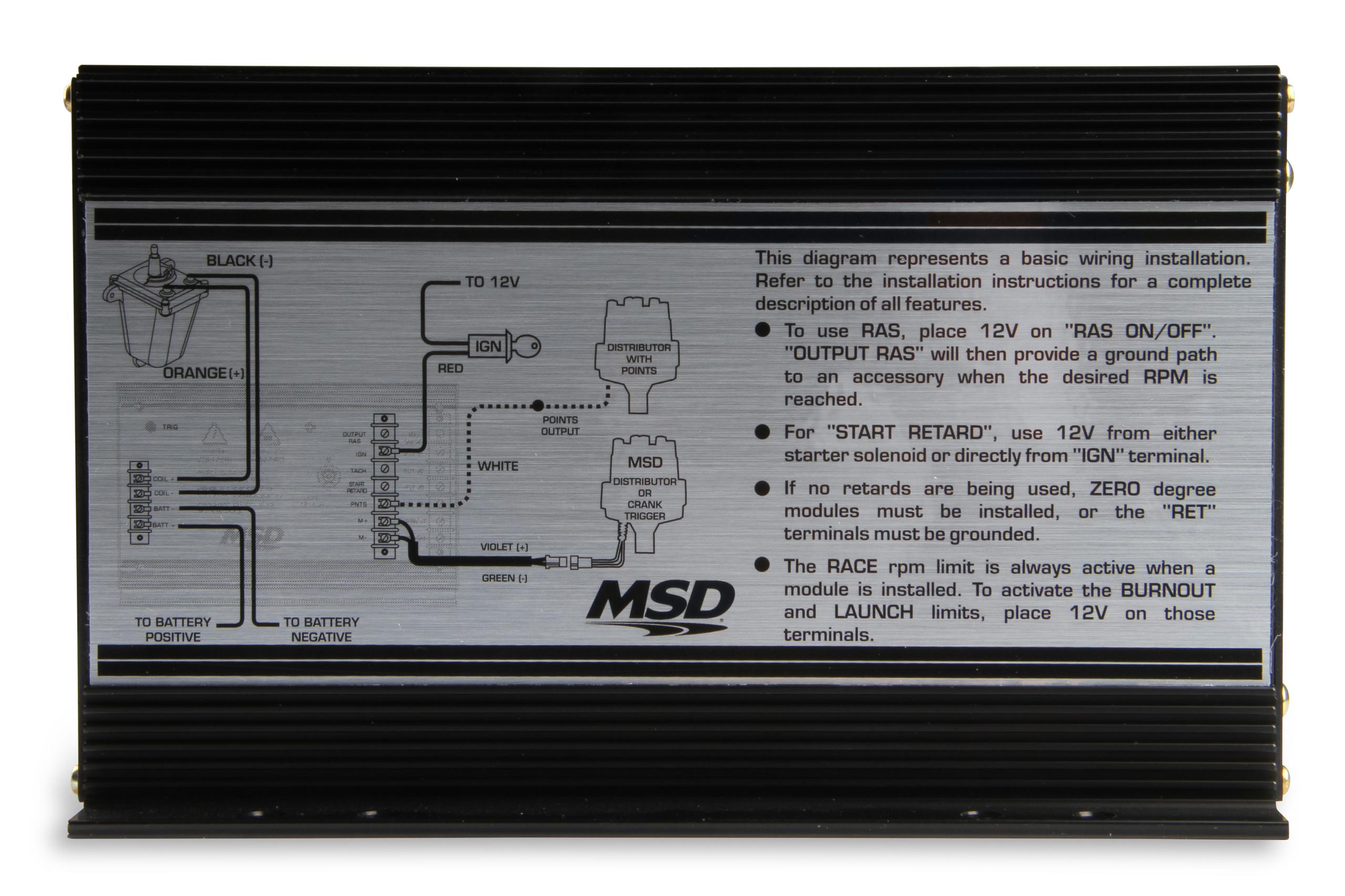 Msd 7330 Msd 7Al-3, Pro Drag Race Ignition, 8-Cyl.