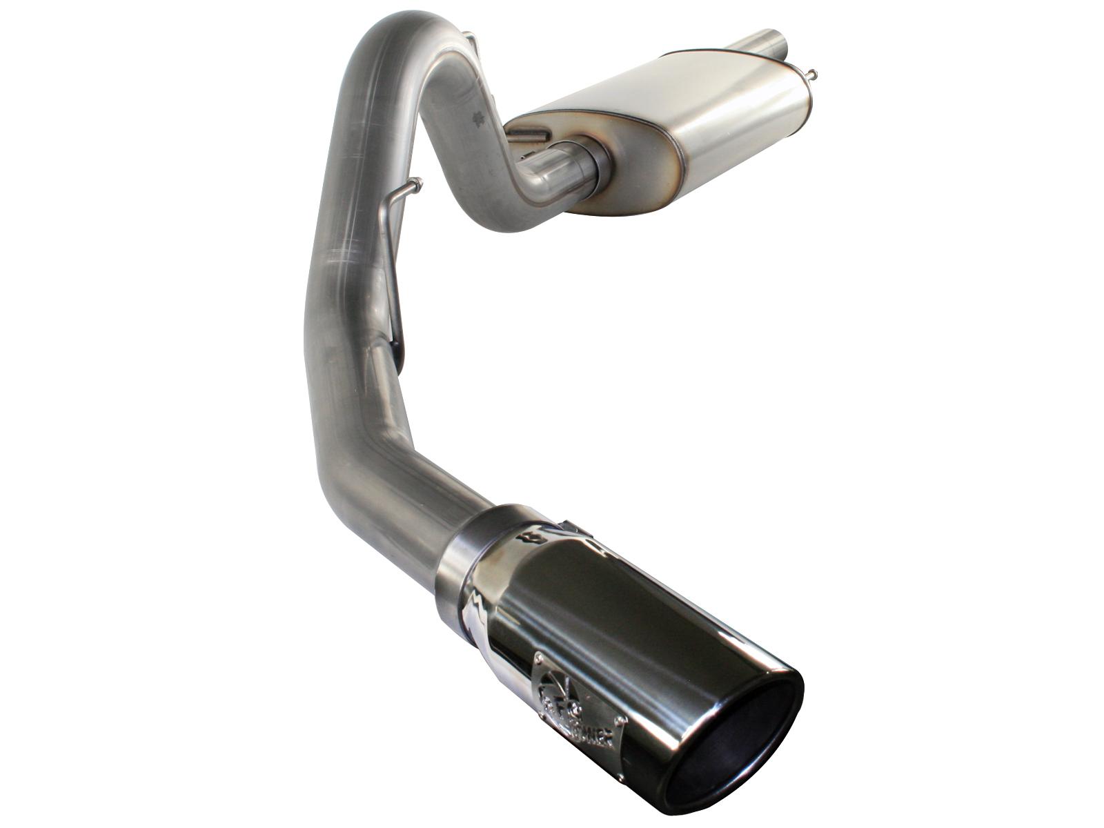AFE MACH Force-Xp 3-1/2in 409 Stainless Steel Cat-Back Exhaust System w/Polished Tip (2010-2014 F-150, F-150, F-150, F-150) - 49-43037-P