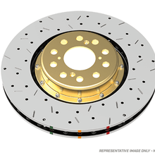 DBA Cross Drilled/Slotted Uni-Directional Rotor, Gold Hat (2005-2006 GTO) - DBA52020GLDXS