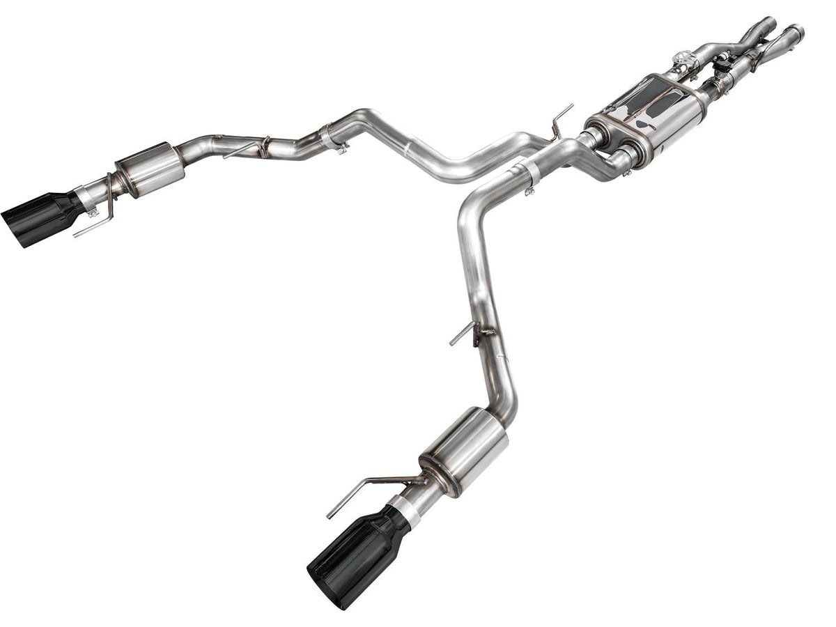 AWE SwitchPath Exhaust - Diamond Black Tips (2023-2025 F-150 Raptor R 5.2L) - 3025-33852